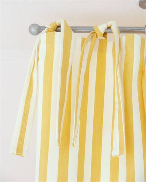 Vorhang Streifen, gelb-weiß