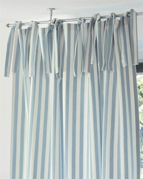Vorhang Maritim, blau-weiß gestreift, Baumwolle